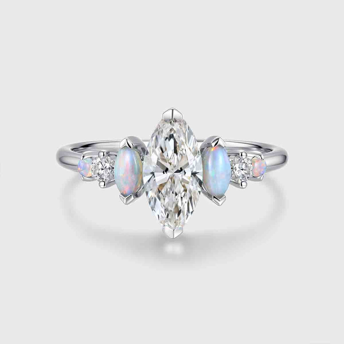 1.0CT~5.0CT Marquise cut Lab Grown Diamond Engagement Ring