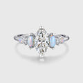 1.0CT~5.0CT Marquise cut Lab Grown Diamond Engagement Ring