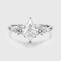 1.0CT~5.0CT Kite cut Cluster Lab Grown Diamond Engagement Ring