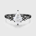 1.0CT~5.0CT Kite cut Cluster Lab Grown Diamond Engagement Ring