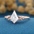 1.0CT~5.0CT Kite cut Cluster Lab Grown Diamond Engagement Ring