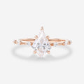 Kite Cut Lab grown Diamond Engagement Ring