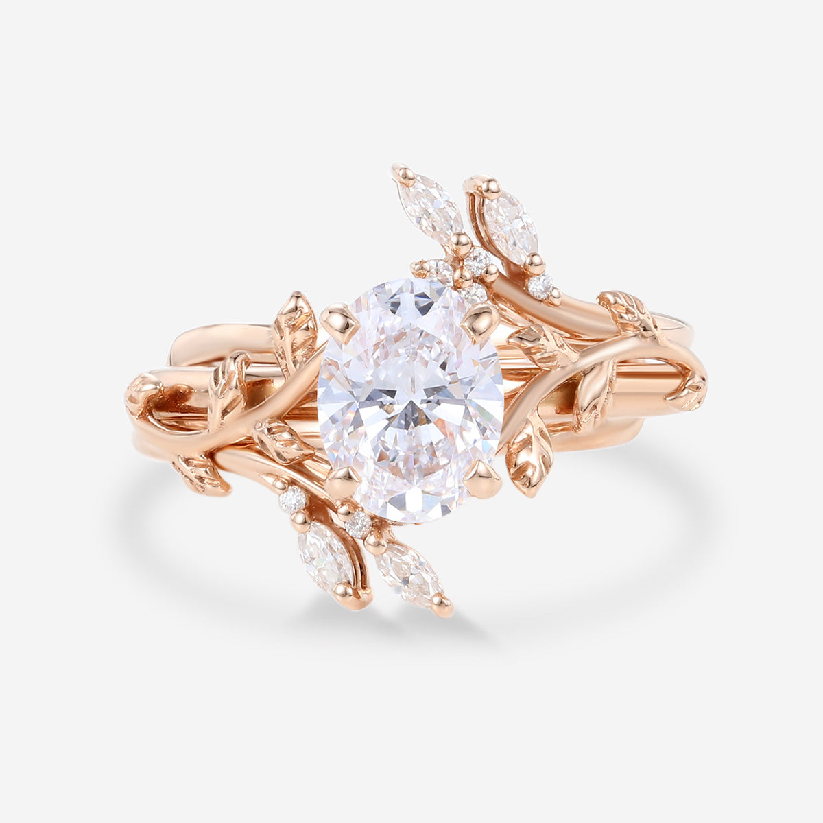 1.2 Carat Pear cut Lab Grown Diamond Wedding bridal set