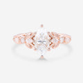 Marquise cut Moissanite Engagement Ring
