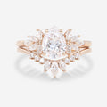Pear cut Lab Grown Diamond Wedding bridal set