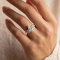 1.0CT~3.0CT Kite cut Lab grown Diamond Cluster Engagement Ring