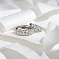 Lab grown Diamonds Hold Hoop Earrings Set