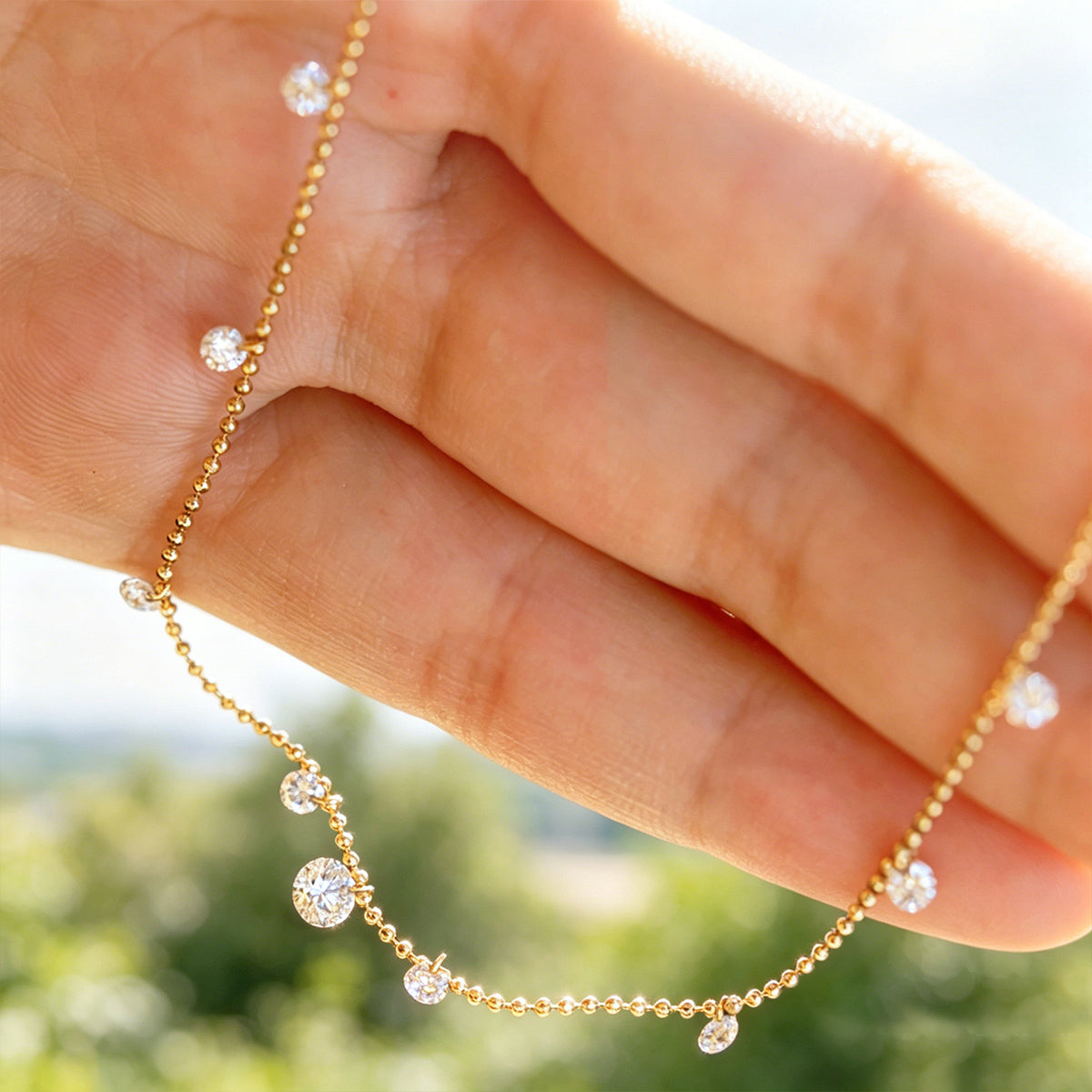 Starry Design Lab grown diamonds Pendant Necklace