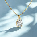 1.0Carat Pear Cut Lab grown diamond Pendant Necklace