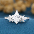 Kite cut Lab grown Diamond Wedding bridal set