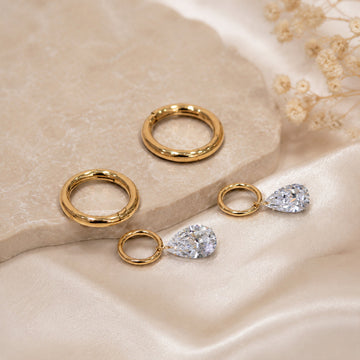 Pear Lab grown Diamonds Mismatched Earrings Set