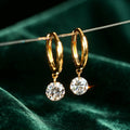 Round Lab grown Diamonds Hoop Earrings Set