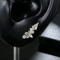 Multi Shape Lab grown Diamonds Antique Cluster Drop Earrings Set