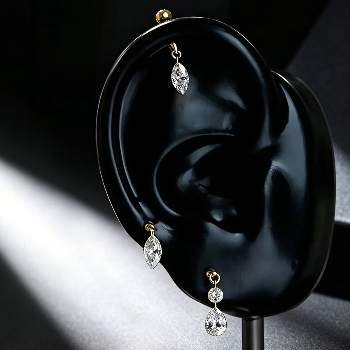 Marquise Lab grown Diamond Drop Earrings Set