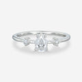 Pear cut Moissanite Engagement ring