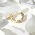 Lab grown Diamonds Hold Hoop Earrings Set