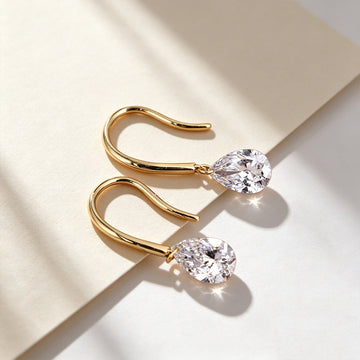 Pear Lab grown Diamonds Earrings Set
