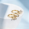 Triple Lab grown Diamonds Hoop Earrings Set