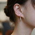 Triple Lab grown Diamonds Hoop Earrings Set