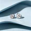 Oval Lab grown Diamonds Hoop Earrings Set