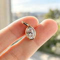 2.0 Carat Oval Cut Lab grown diamond Pendant Necklace