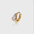 Emerald cut Lab grown Diamonds Hoop Earrings Set