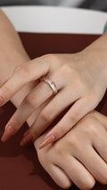 Lab-grown White Sapphire Ring