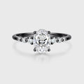 1.5Carat Oval Shaped Lab grown Diamond Engagement Ring