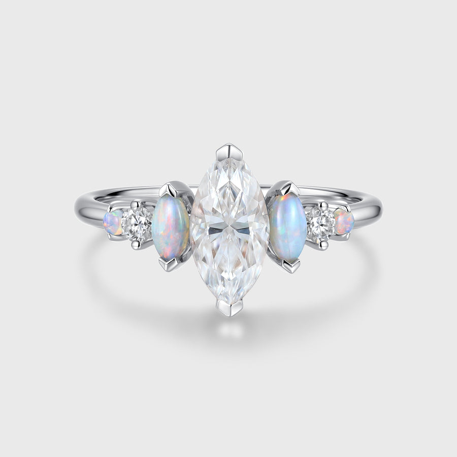 Marquise Moissanite Cut Engagement ring