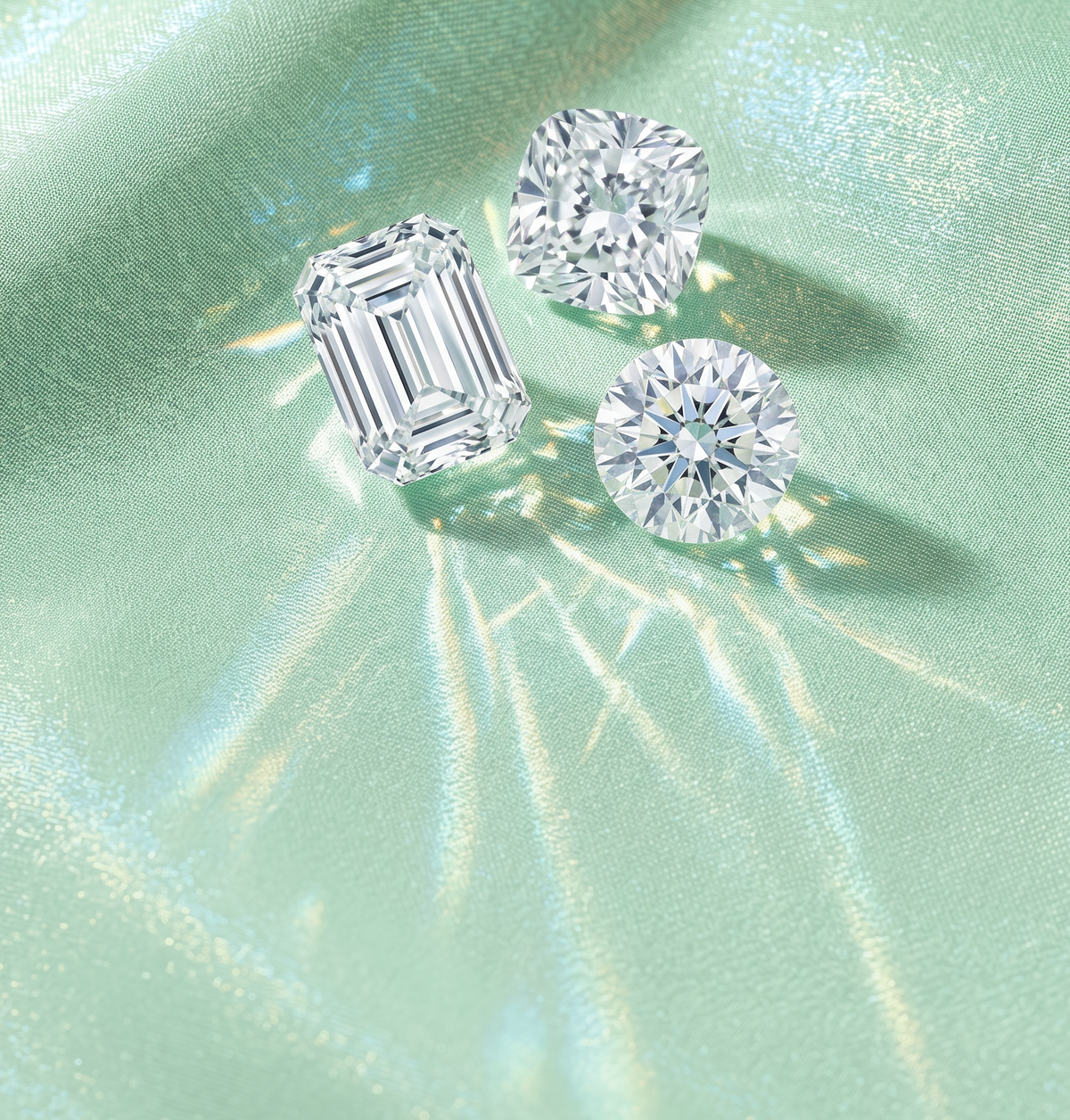 Moissanite gemstone cuts