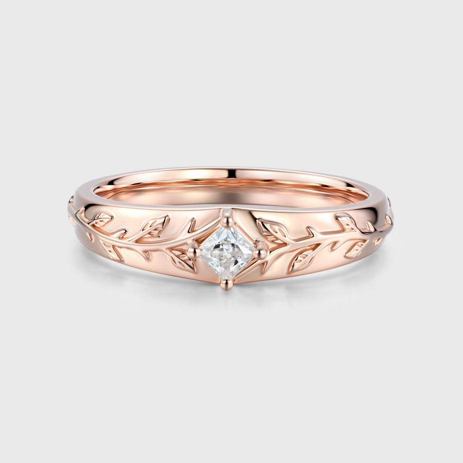 Minimalist Men's Moissanite Ring - Sleek Modern Design, Comfort Fit