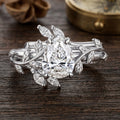 Nature Inspired  Pear cut 1.0CT~5.0CT  IGI Lab-grown Diamond Engagement Ring set