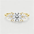 1.2Carat Round Moissanite Cluster Engagement Ring