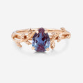 Pear cut Alexandrite Engagement ring