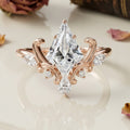 Vintage 1.0CT~3.0CT Kite cut Lab grown Diamond Engagement Ring