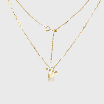 Open Her Heart-Lock Design Pendant Necklace