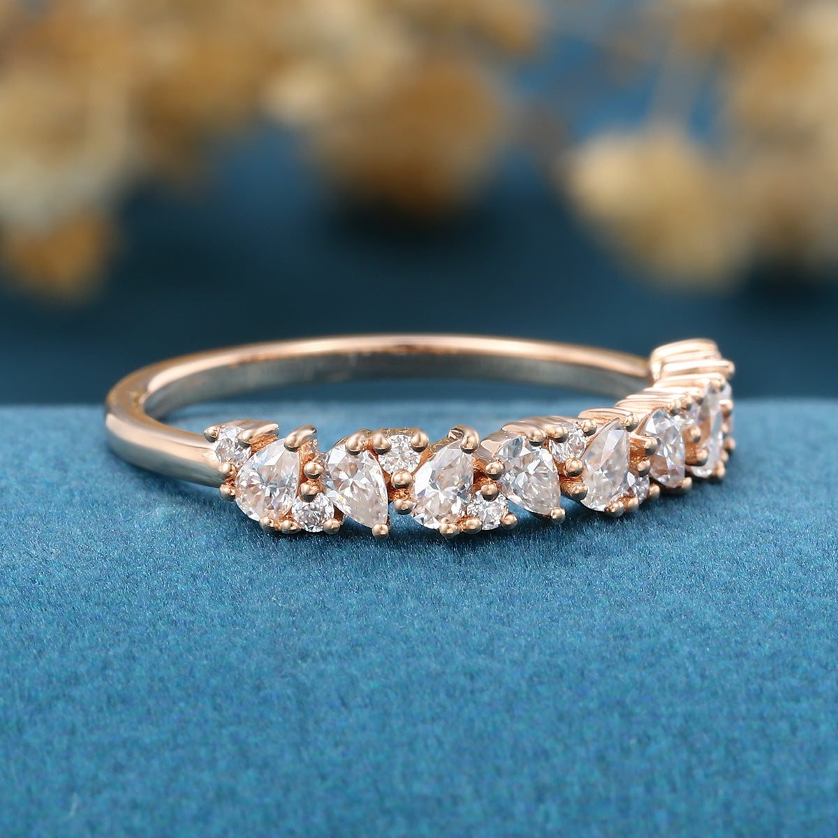 Round cut Moissanite | Diamonds Full Eternity Wedding Band (Copy)