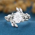 1.2 Carat Pear cut Lab Grown Diamond Wedding bridal set