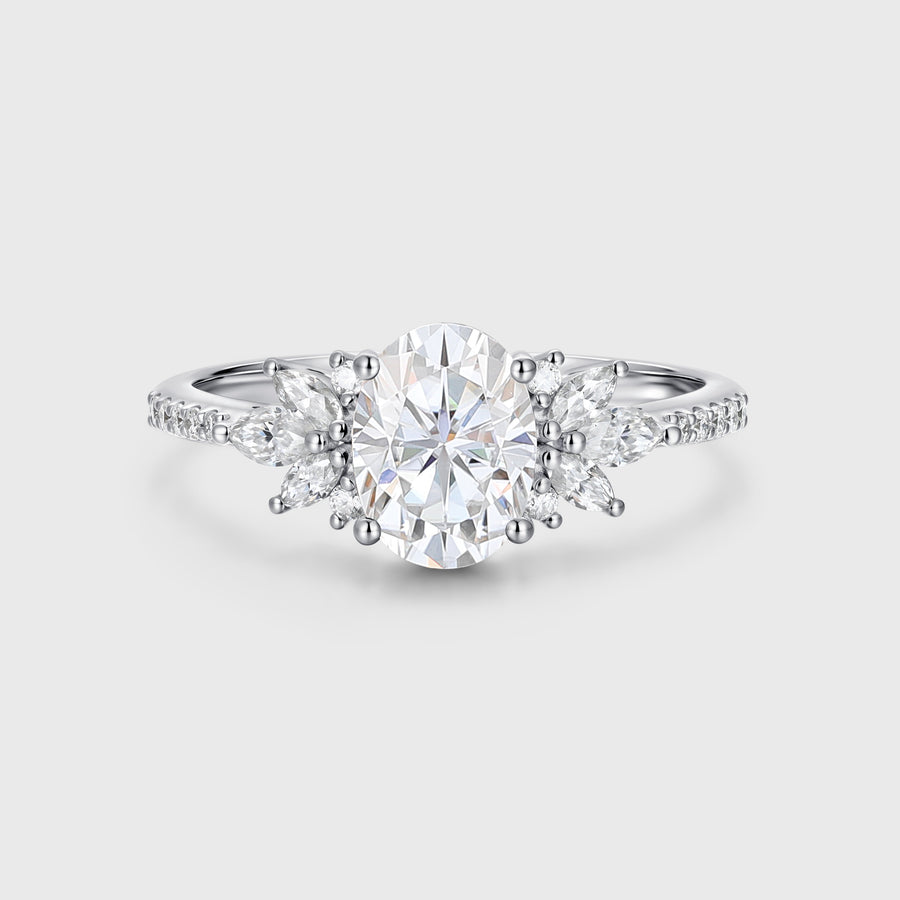 1.5Carat Oval cut Moissanite | Diamond Engagement ring