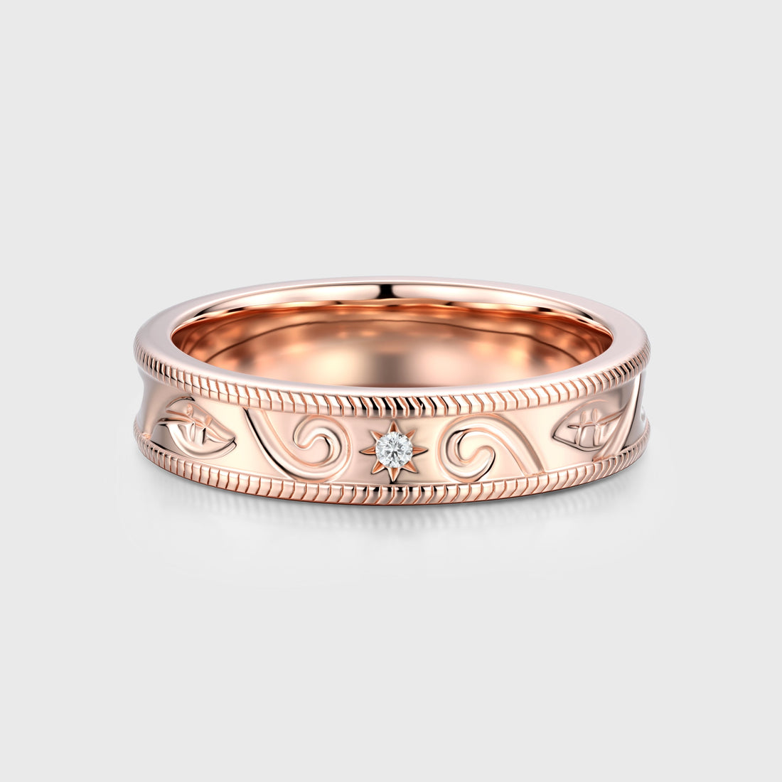 Men's Classic Diamonds Ring - Timeless Elegance