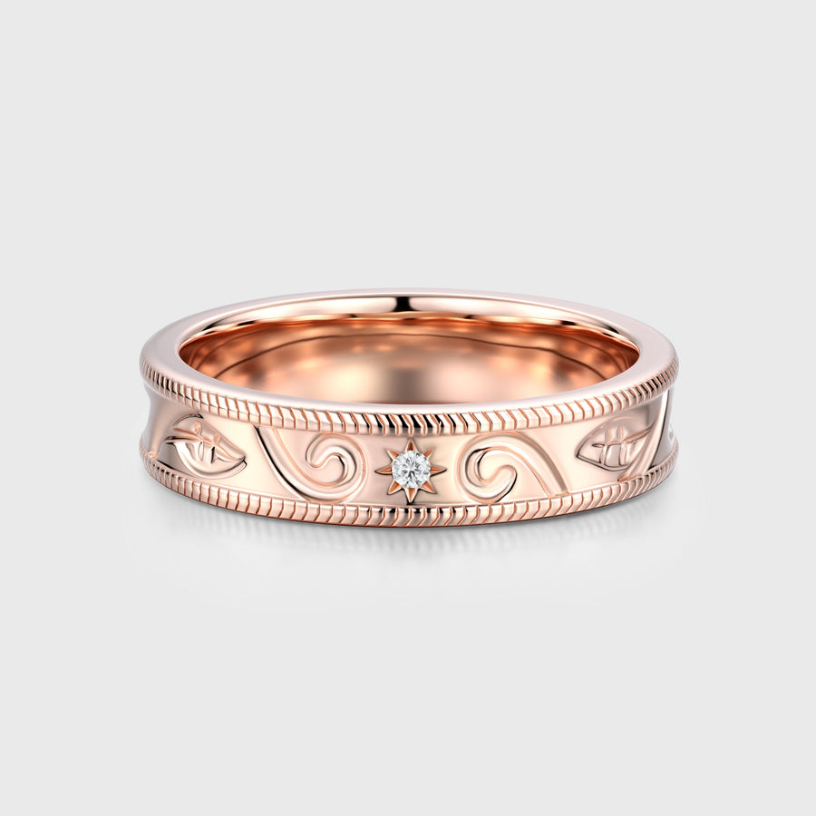 Men's Classic Diamonds Ring - Timeless Elegance