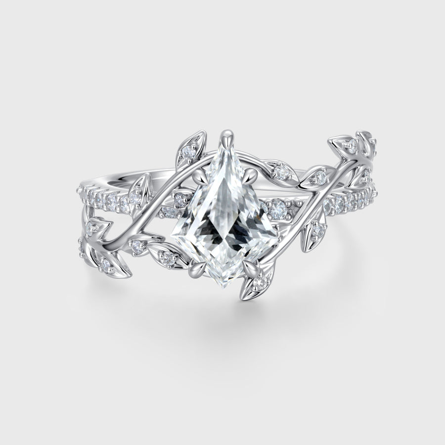 Nature Inspired 1.0CT~3.0CT IGI Kite cut Diamond Engagement Ring