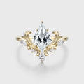 Vintage 1.0CT~3.0CT Kite cut Lab grown Diamond Engagement Ring