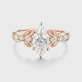 Marquise cut Moissanite Engagement Ring