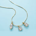 1.0 Carat Marquise Cut Lab-grown Diamonds Pendant Necklace