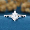Kite Cut Lab grown Diamond Engagement Ring