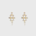 Round Lab grown Diamond Drop Earrings Set