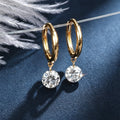 Round Lab grown Diamonds Hoop Earrings Set