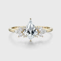 1.0CT~3.0CT Kite cut Lab grown Diamond Cluster Engagement Ring