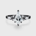 1.0CT~3.0CT Kite cut Lab grown Diamond Cluster Engagement Ring